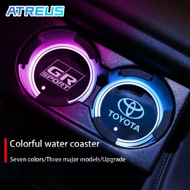 Toyota Tapete Antiderrapante Com Claro LED Colorid