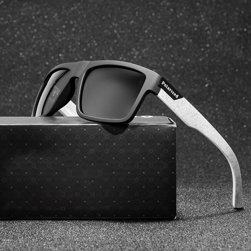 Óculos De Sol Quadrados Luxuosos Masculinos-Polarize d E Perfeitos Para Dirigir Atividades Esportiva