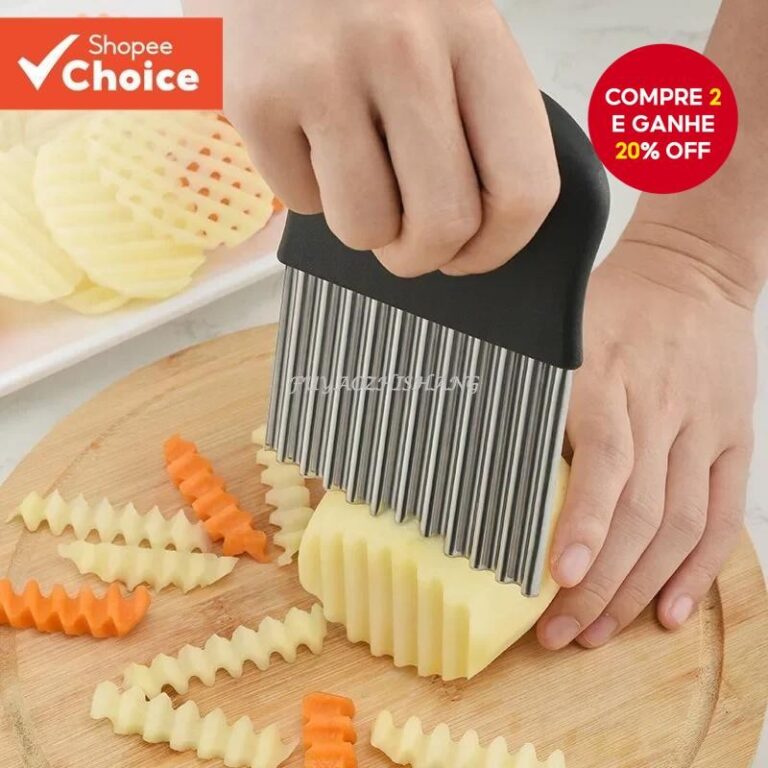 Aço Inoxidável Cortador de Cozinha Batata Chip M