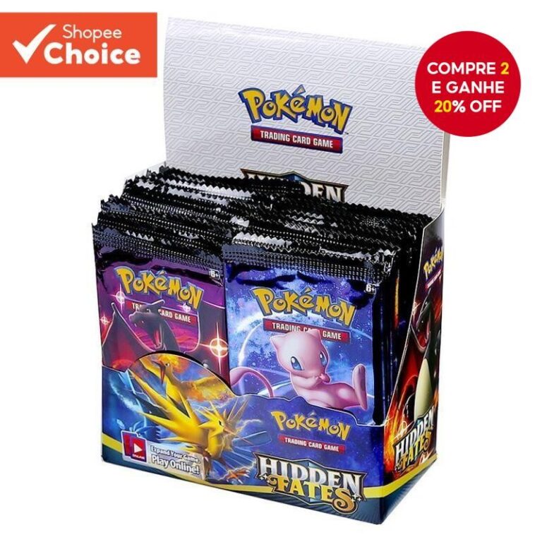 54Pcs Pokemon Gold Cards Battle Carte Inglês GX J