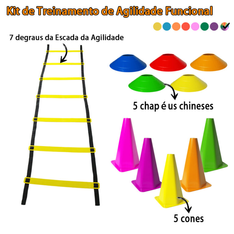 kit Funcional De Agilidade De Treinamento 5 Chapé