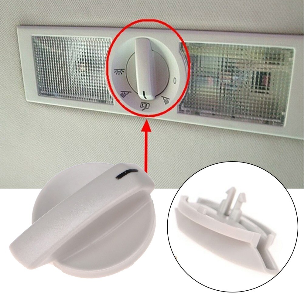 Interruptor Do Botão Da Luz De Leitura Teto Traseiro Carro Para Skoda Bege Cinza 6Q0947291A