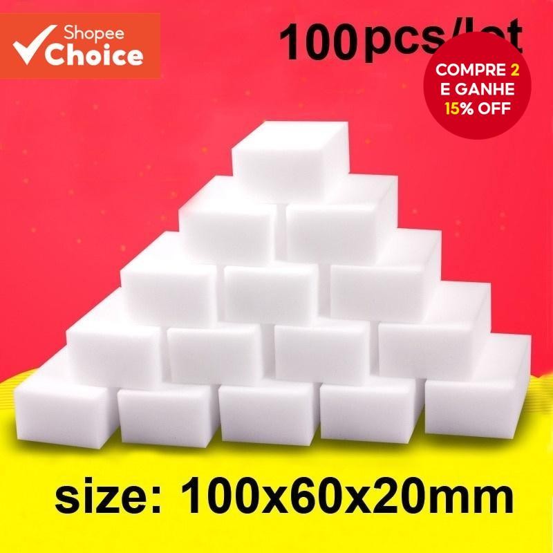 20/50/100 Pcs Esponja De Melamina Borracha Mágica Para Cozinha , Escritório E Banheiro , Atualização