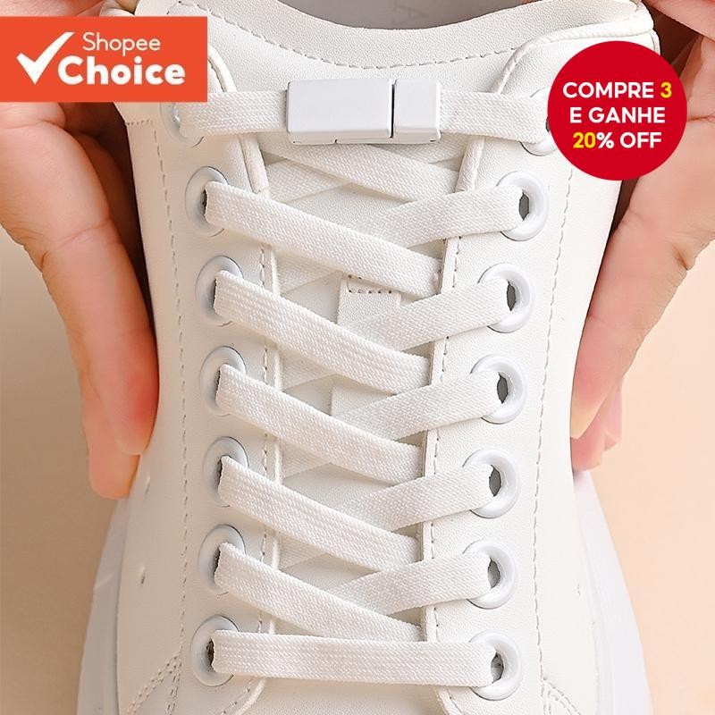 Cadarços Magnéticos Não Removíveis Com Design Preguiçoso Elástico Fivela Magnética