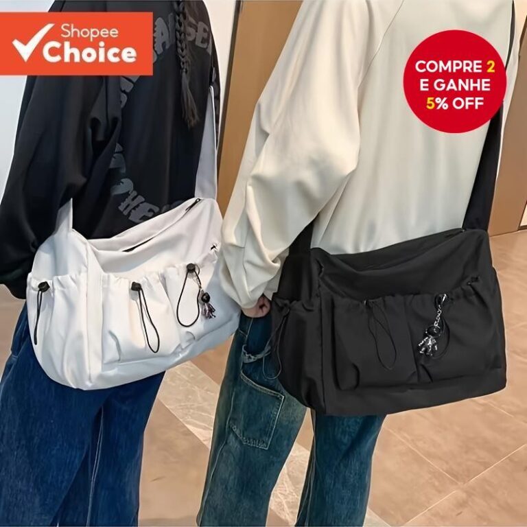 Bolsa Tipo Estilingue Casual Masculina-Crossbody M