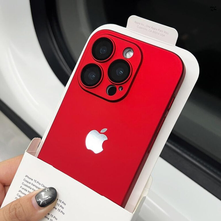 Capa de telefone Ultra fino vermelho fosco  para i