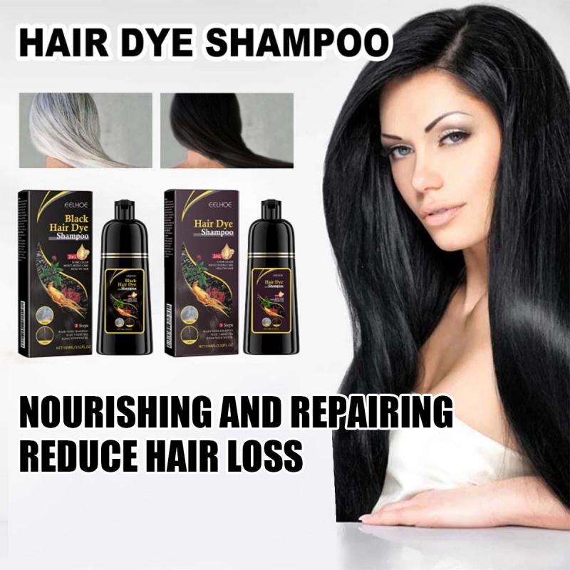 100ml Shampoo Black Hair Moisturising Essence Shampoo Hair Cleansing Repairing Soothing