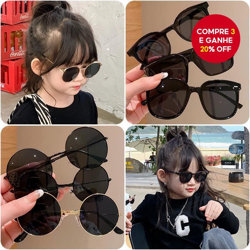 Óculos De Sol Pretos Da Moda Para Bebês Com Proteção UV Crianças Elegantes Meninos E Meninas