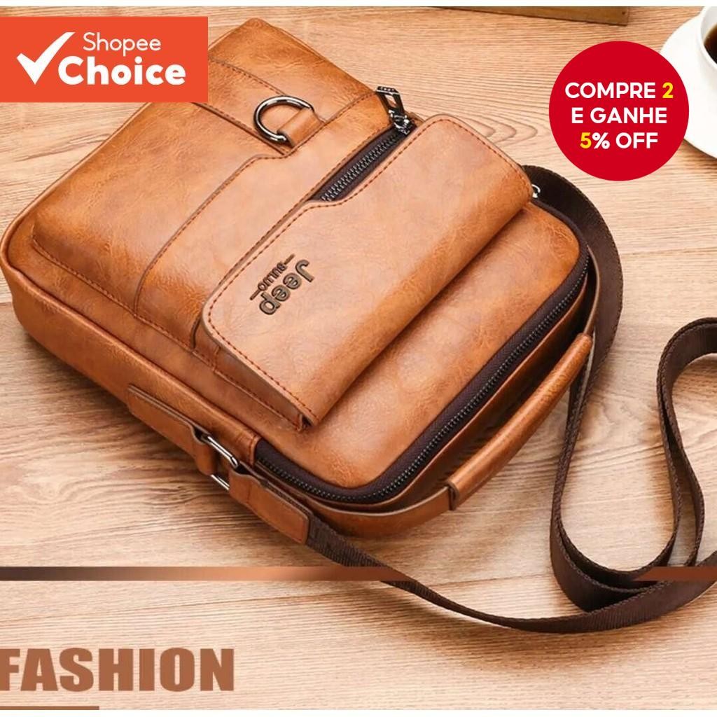 Sacos De Ombro Couro Para Homens Saco Cruzado/Jeep Casual Retro
