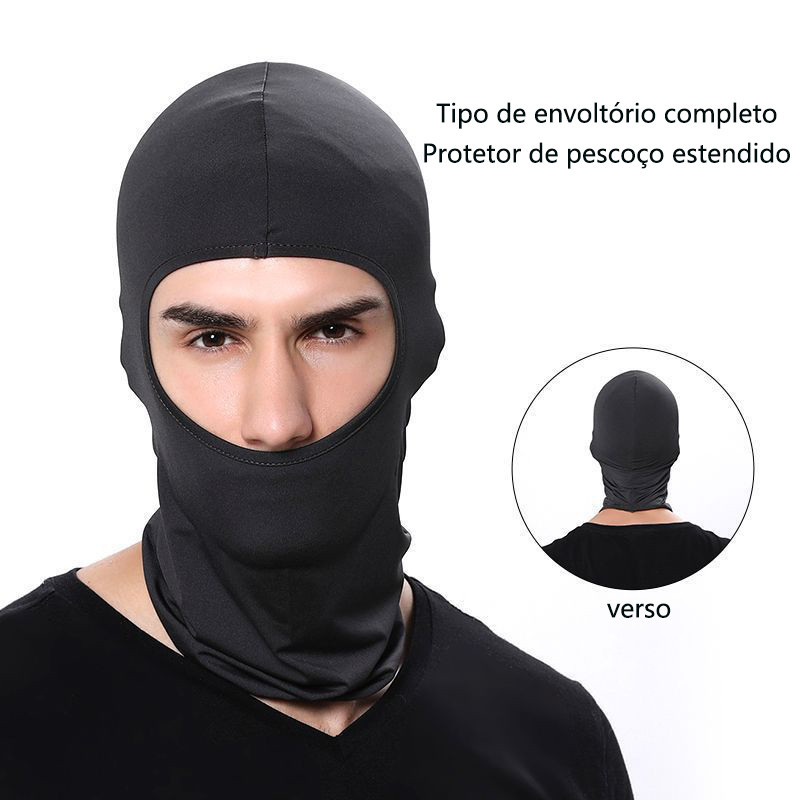 Balaclava Ninja Chapéu Motocicleta Proteção Solar Máscara Contra Tempo Frio Unissex