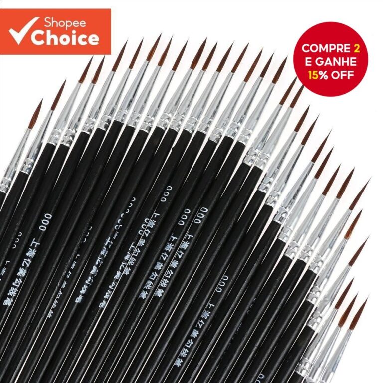 20 Pcs Fontes Da Arte Pintados À Mão Fina Linha 