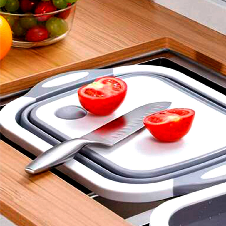 Bacia Retrátil e Tábua de Corte Muito Útil Fác