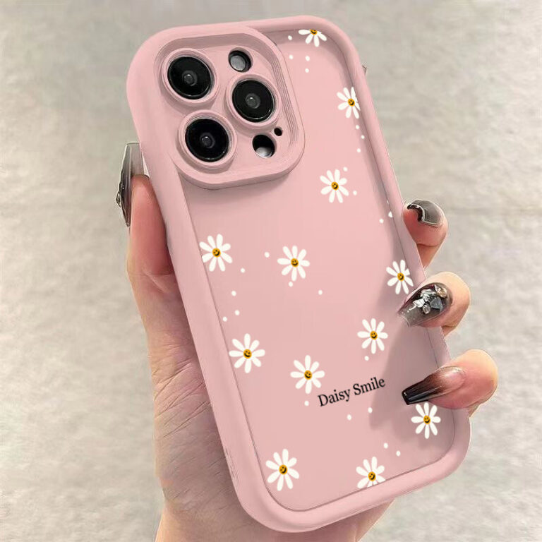 Margarida Sorriso Flor Silicone Caso De Telefone P