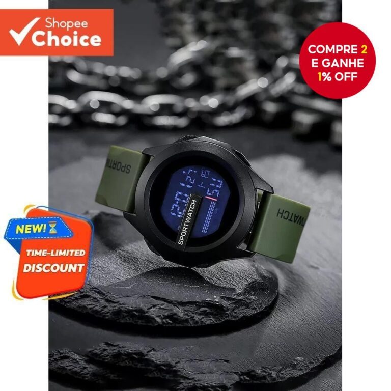 Relógio Esportivo De 50 M À Prova De Choque Com 