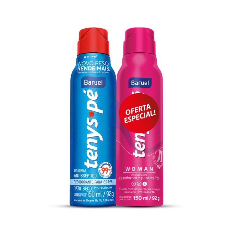 Kit Tenys Pé Baruel Original 92g + Jato Seco Woma