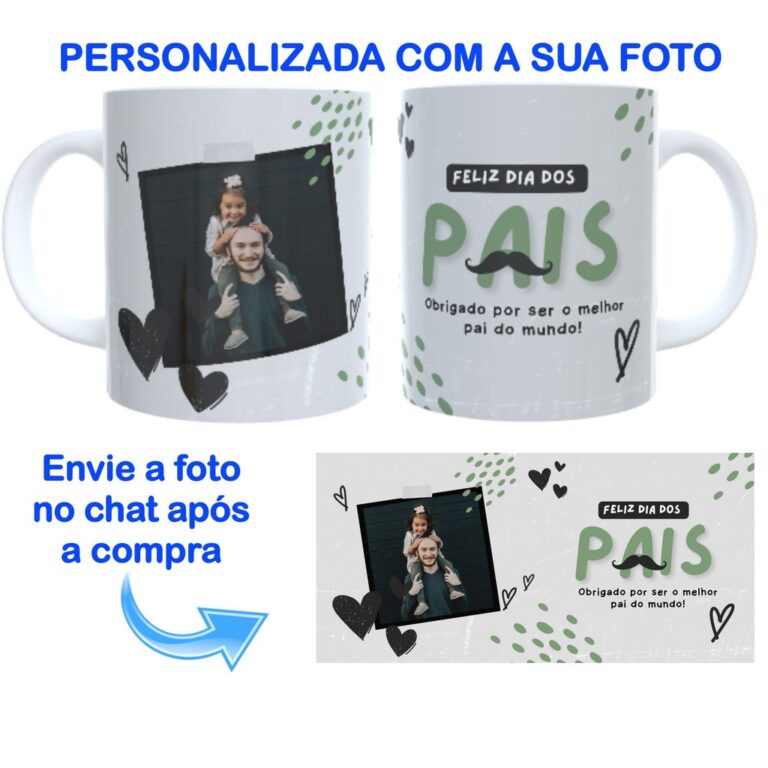 Caneca Personalizada com Foto Dia dos Pais Present