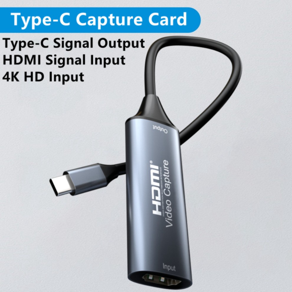 Placa De Captura De Vídeo 4K TypeC 1080p 60fps USB-C Para HDMI Gravação Game Grabber Macbook/Laptop