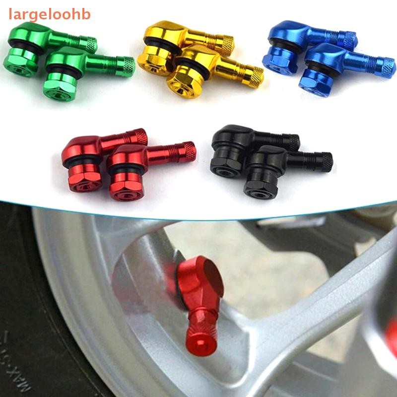 [largeloohb] 1 Unidades/Conjunto Hastes De Válvula De Motocicleta Aro Ângulo De 90 Graus Liga De Alu