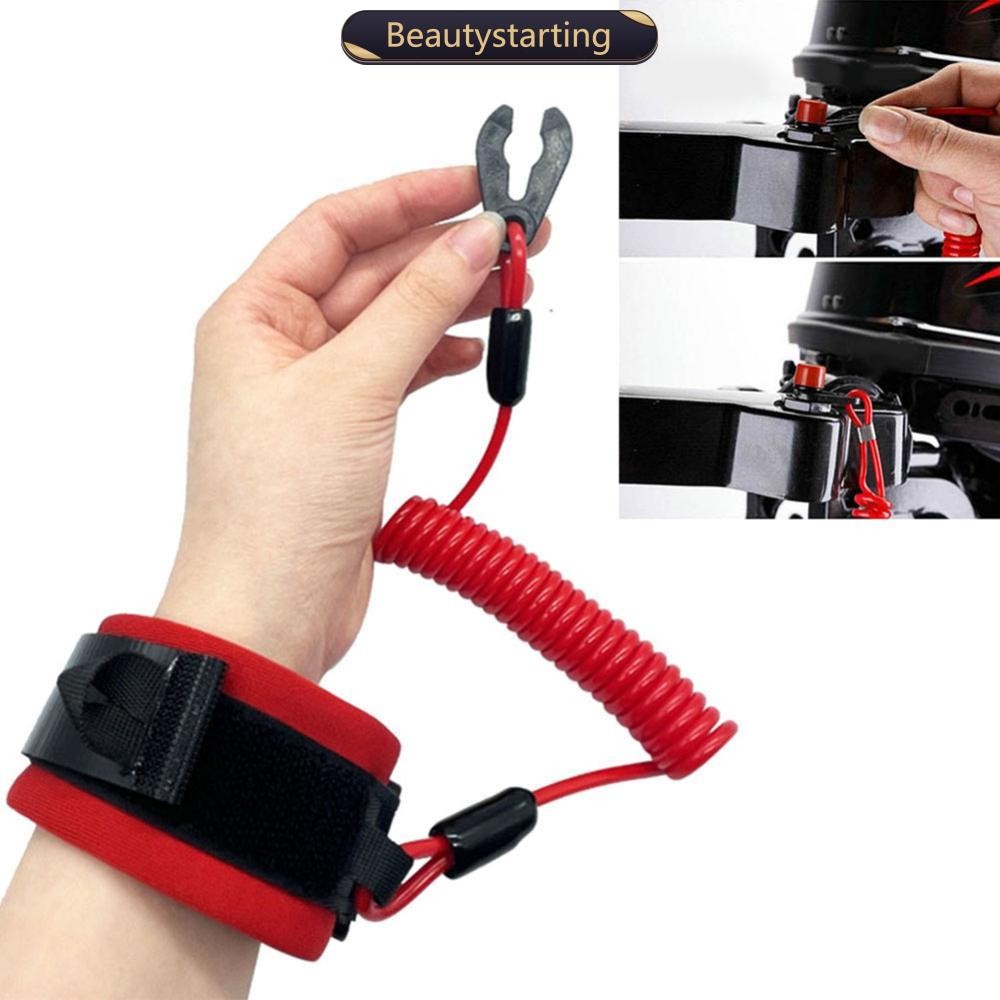 BEAUTYSTARTING Universal Barco Marinho Motor De Popa Cordão Kill Stop Switch Para YAMAHA Jet Ski Cha