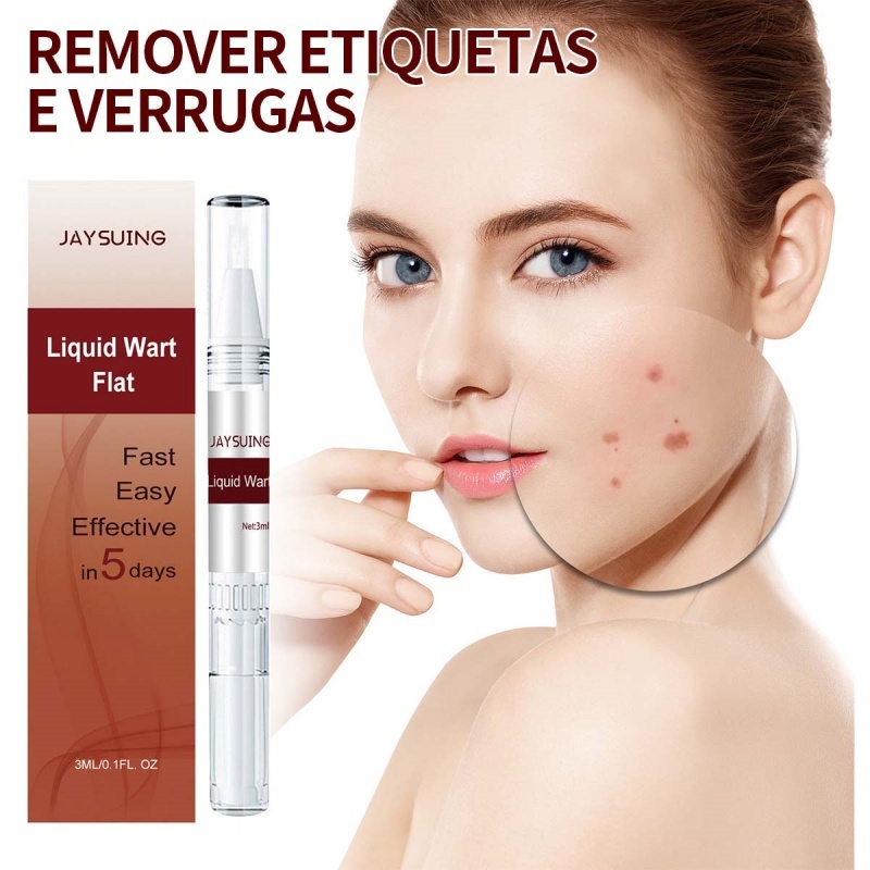Verrugas Líquidas Planas/Reparando , Grãos , Achatar A Pele , Lisa , Caneta Para Cuidados Com As 3ml
