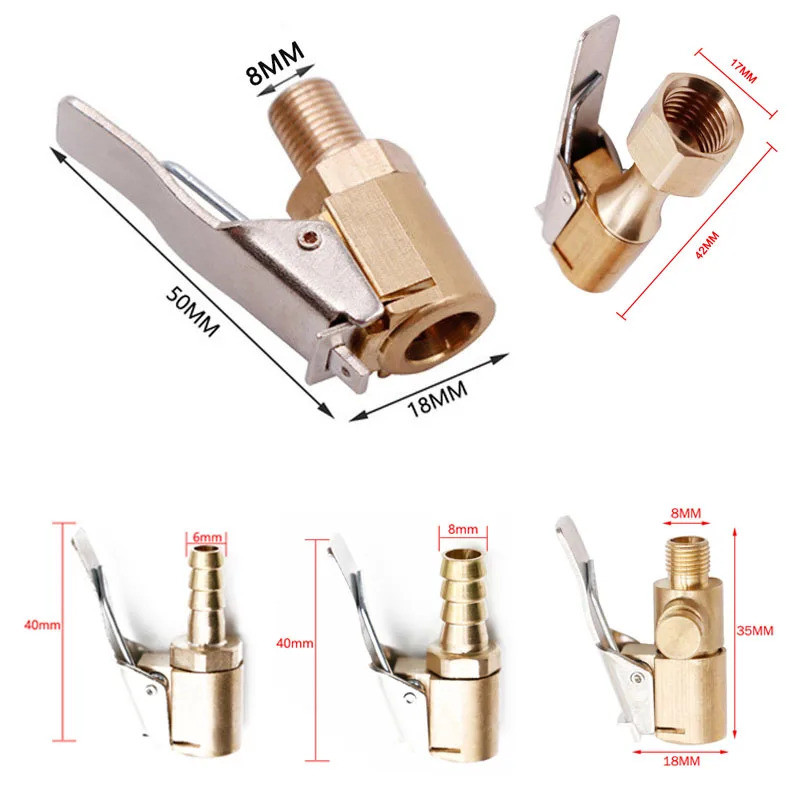 Adaptador De Bico De Rosca Para Bomba De Ar De Motocicleta , Carro Automático , 8MM , Roda De Pneu ,