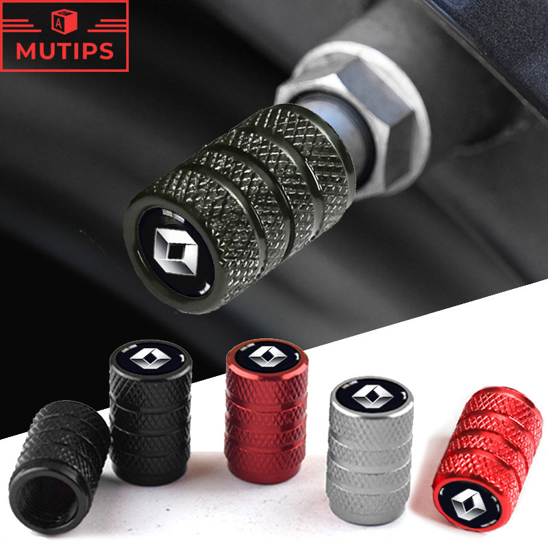 Renault 4PCS Carro Bicicleta Motocicleta Tampa De Pneus Ar De Haste Anti-Pó Para ZOE Clio Fluence Du