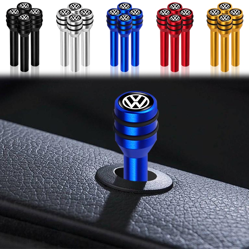 Botão De Bloqueio De Segurança Da Porta Do Carro De Alumínio Interior Para VW Volkswagen Jetta MK5 G