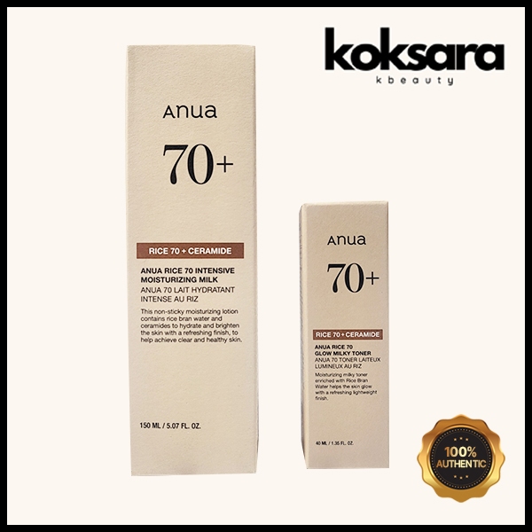 Anua Rice 70 Glow Milky Toner 40ml 250ml
