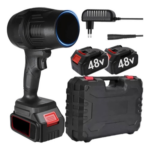 Soprador Turbo Portátil Recarregável 48v Com 2 B