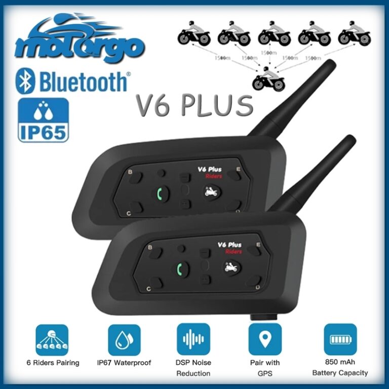 V6 Mais Fone De Ouvido Intercomunicador De Capacet