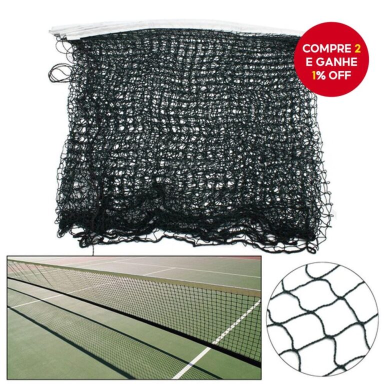 Rede de badminton padrão indoor em polipropileno 