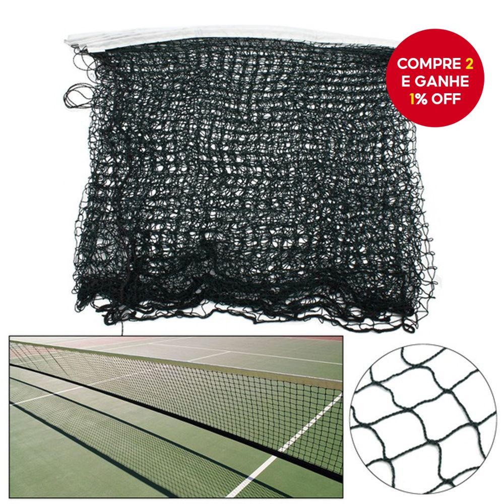 Rede de badminton padrão indoor em polipropileno vermelho e verde