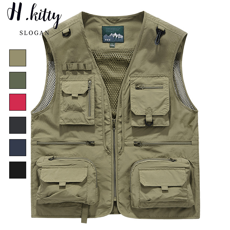 Colete Masculino Primavera E Outono Ferramentas Fotográfico Lazer Ao Ar Livre Juventude Pesca plus s