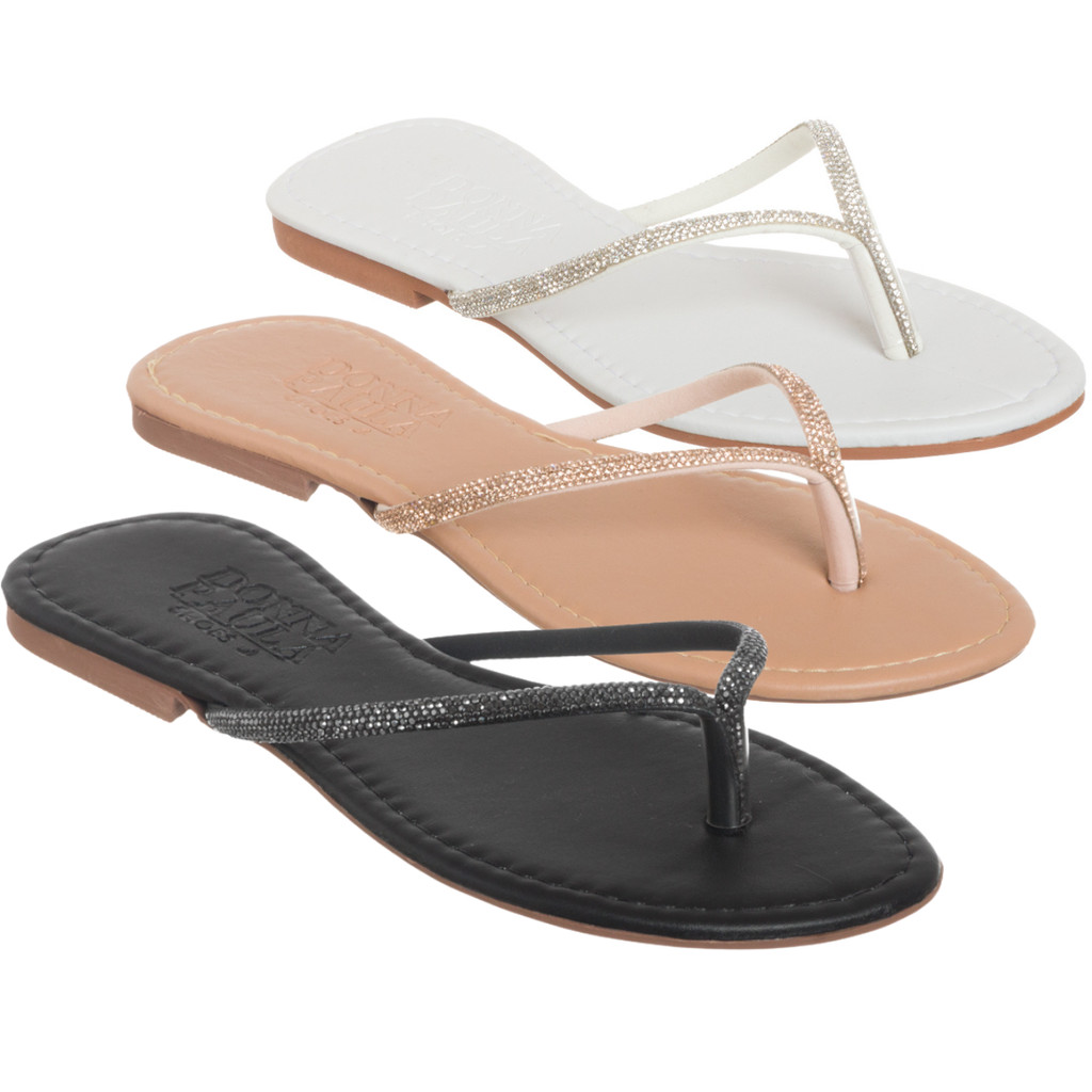 Sandália Rasteirinha Feminina Rasteira Confortável Manta Colorida Brilho Calce Fácil Birken