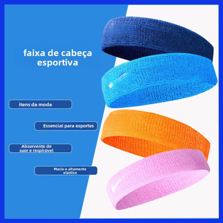 100 % Algodão Absorvente De Suor Esportes Bandana