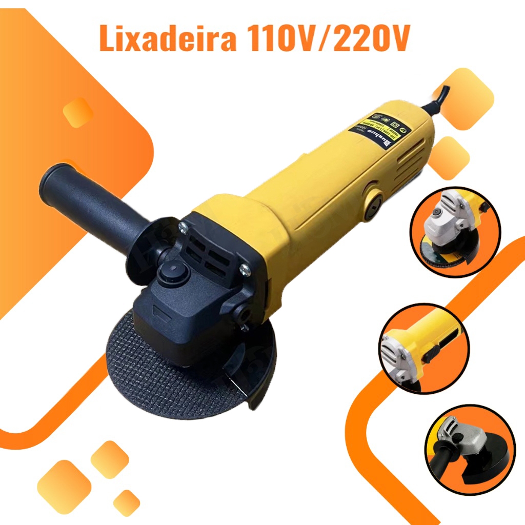 Esmerilhadeira Lixadeira Angular 220v 100mm 4.1/2 11000rpm