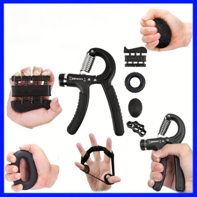kit 5 pçs hand grip aperto dedos mãos punho fisi