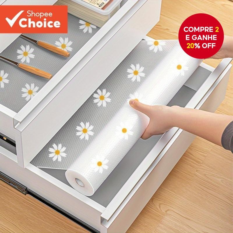 Forro De Armário De Cozinha 30x100cm  Tapete De Geladeira Antiderrapante À Prova De Umidade/Para Fre