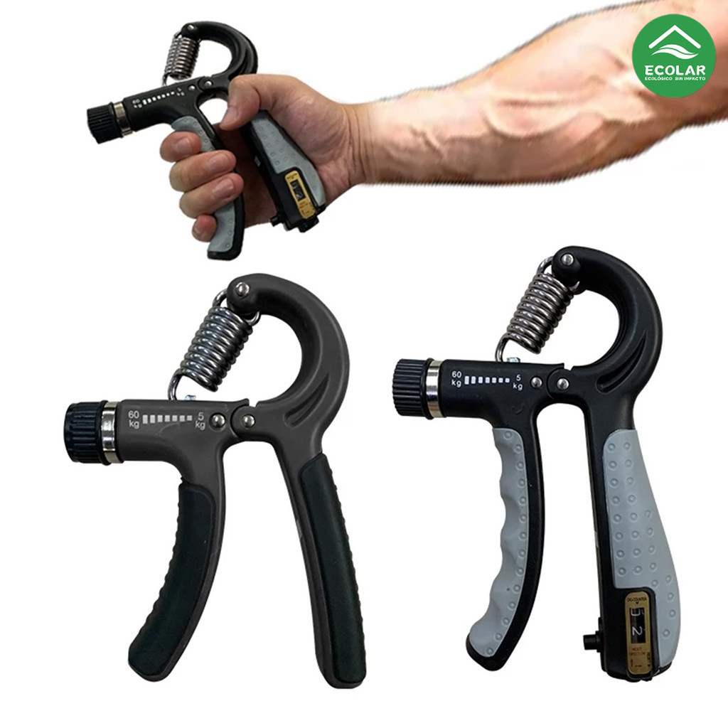 Punho De Mão Com Uma Faixa De Resistência De 5-60KG . Exercício a Força Do Antebraço E Os Dedos