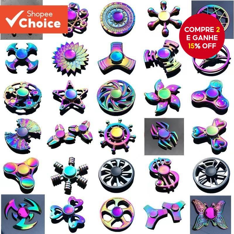 Spinner De Dedo De Metal-Liga De Zinco Colorido Para Alívio Do Estresse