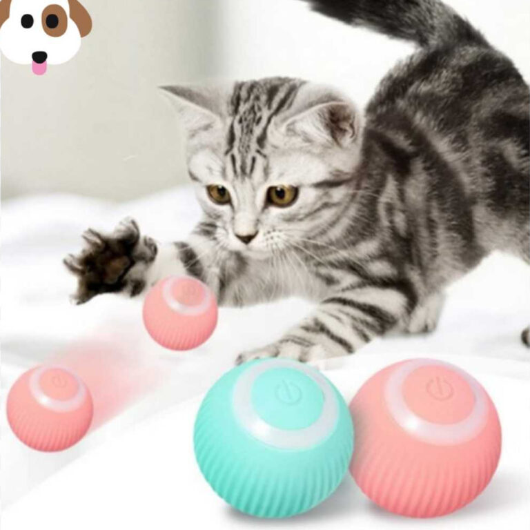 Bola De Gato Brinquedo Rotação Automática Elét