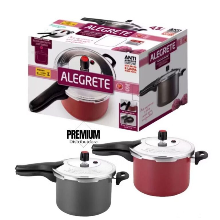 Panela Pressão 4,5 Litros Fechamento Externo Anti