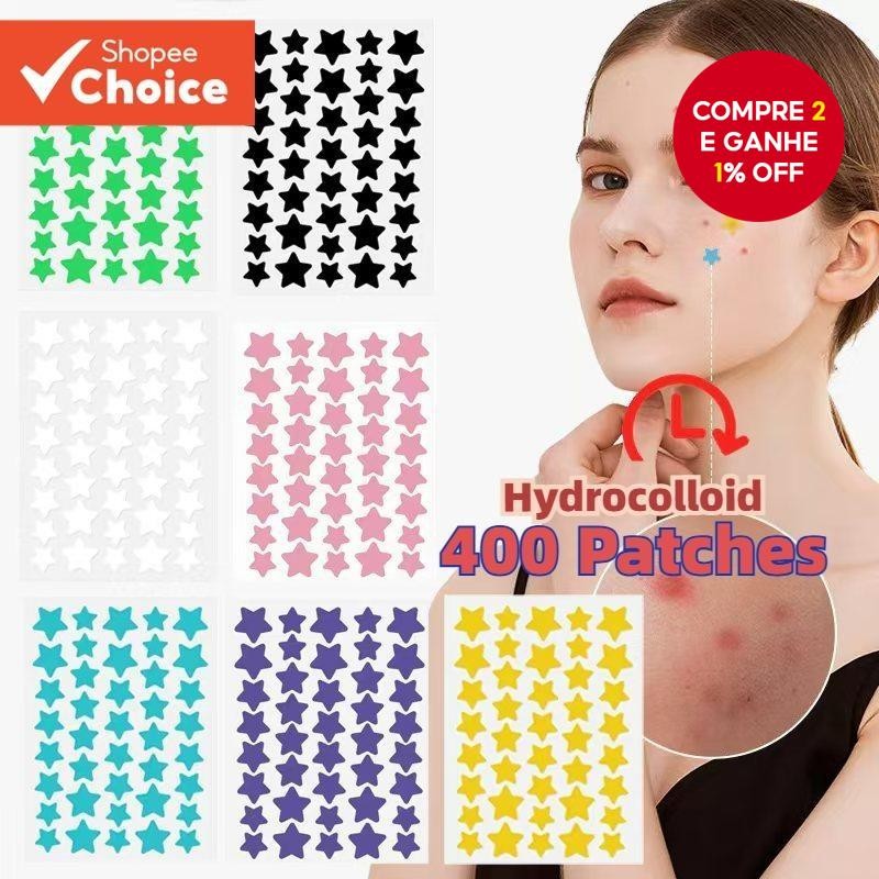 400 Remendos Da Espinha Dos Pces Para O Rosto , Hidrocolóides Acne Cobrindo Espinhas E Manchas , Ade