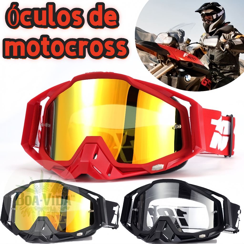 Óculos De Proteção Para 100 Motocross E Para-brisa Off-road