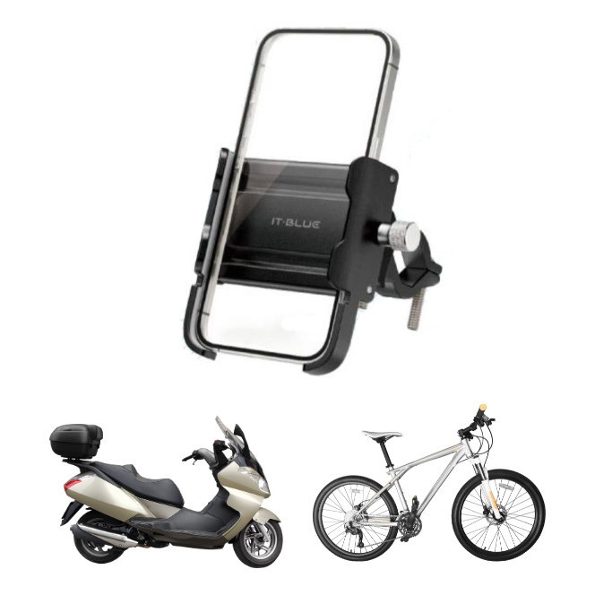 Suporte Celular P/ Moto E Bicicleta Em Alumínio 6