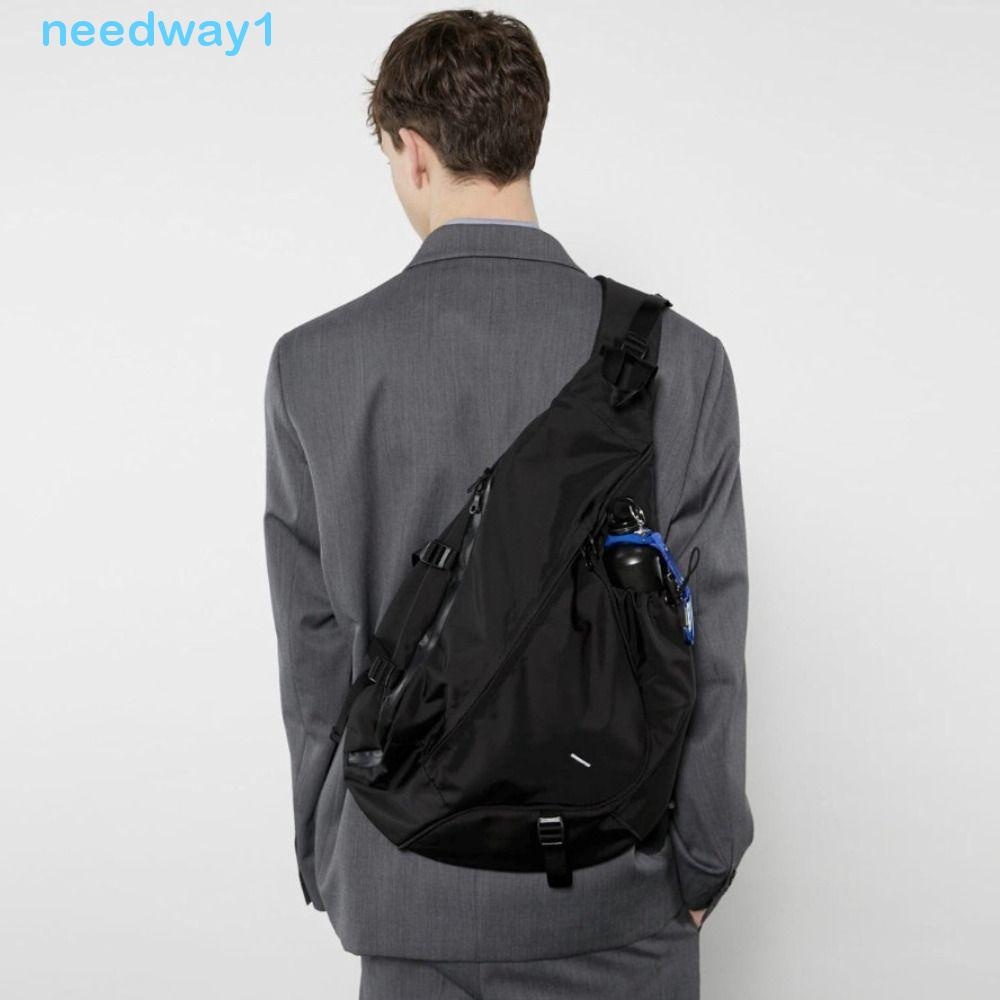 NEEDWAY Bolsa Crossbody , De Peito Esportiva De Nylon Fitness Moda Moedas De Grande Capacidade Ombro