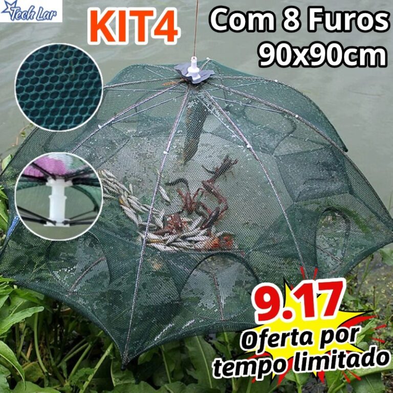 Armadilha Covo Peixe Isca Viva Lambaris Camarões 