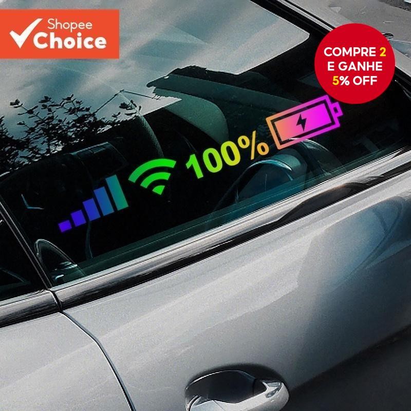Padrão Personalizado Carga WIFI Adesivo de Carro Laser Colorido PVC/Autocolante Vinil Decoração