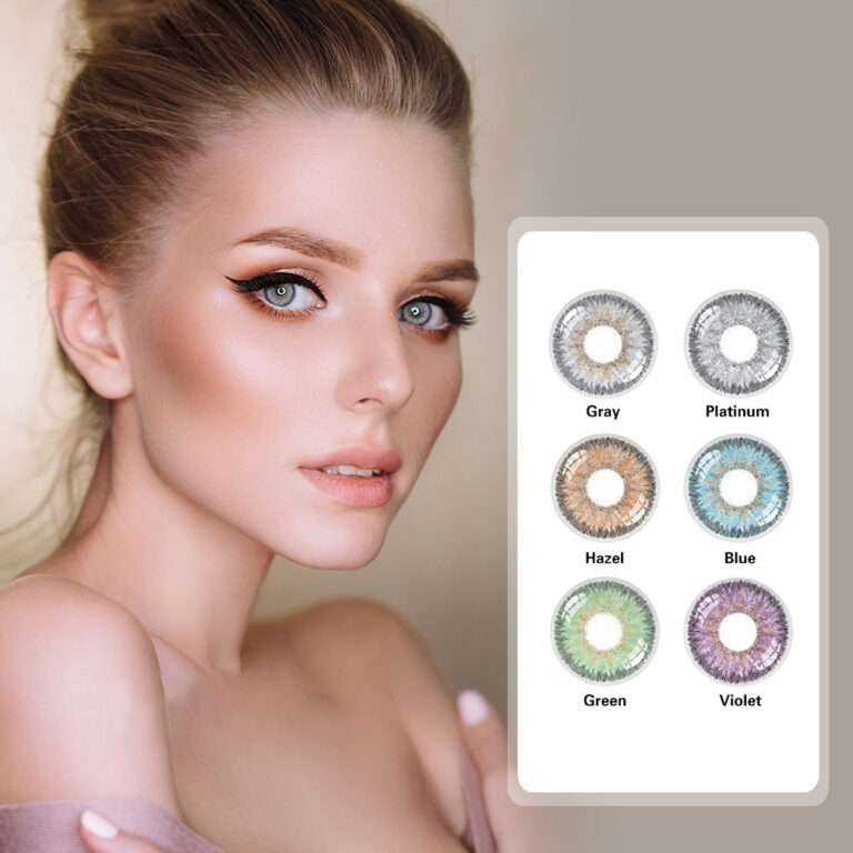 Lentes de contato 2pcs / duas cores, lentes de con