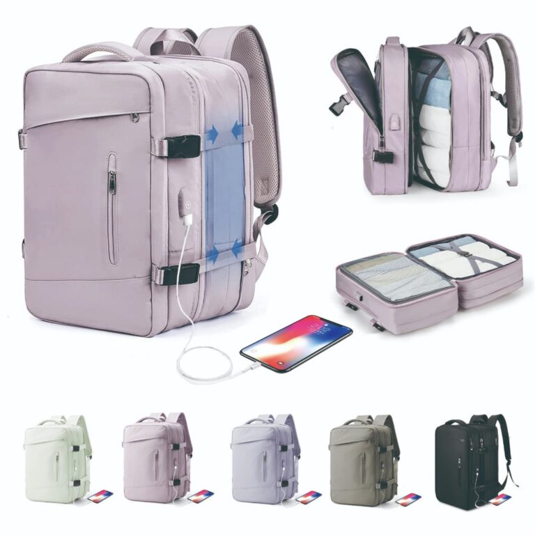 Mochila De Viagem USB Masculina E Feminina À Prov